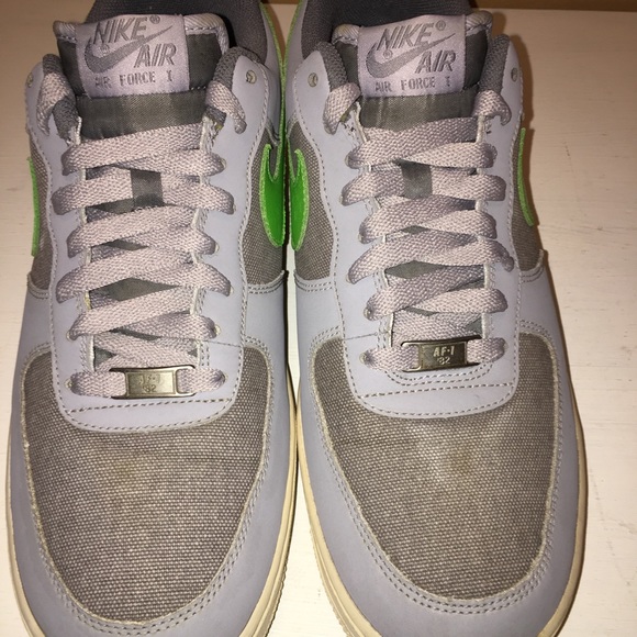 Nike Air force 1 Low Wolf Grey Green Size 11 - Picture 2 of 8